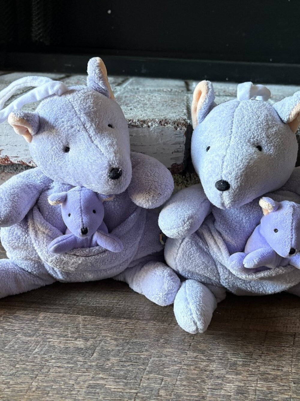 2 Vintage 2001 John Lennon Yoko Plush Musical Kangaroo Licensed Plays Imagine